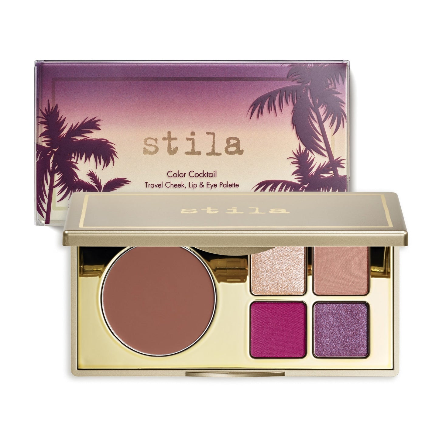 Color Cocktail Travel Cheek, Lip & Eye Palette - Moonshine - Stila Cosmetics UK