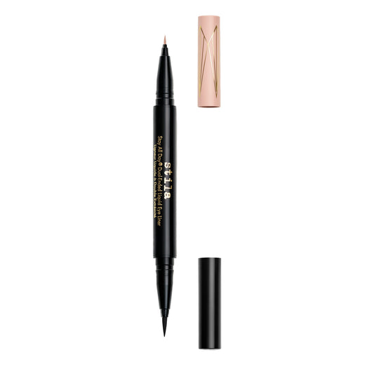 Stay All Day® Dual-Ended Waterproof Liquid Eye Liner: Shimmer Micro Tip - Kitten Kosmo/Intense Black - Stila Cosmetics UK