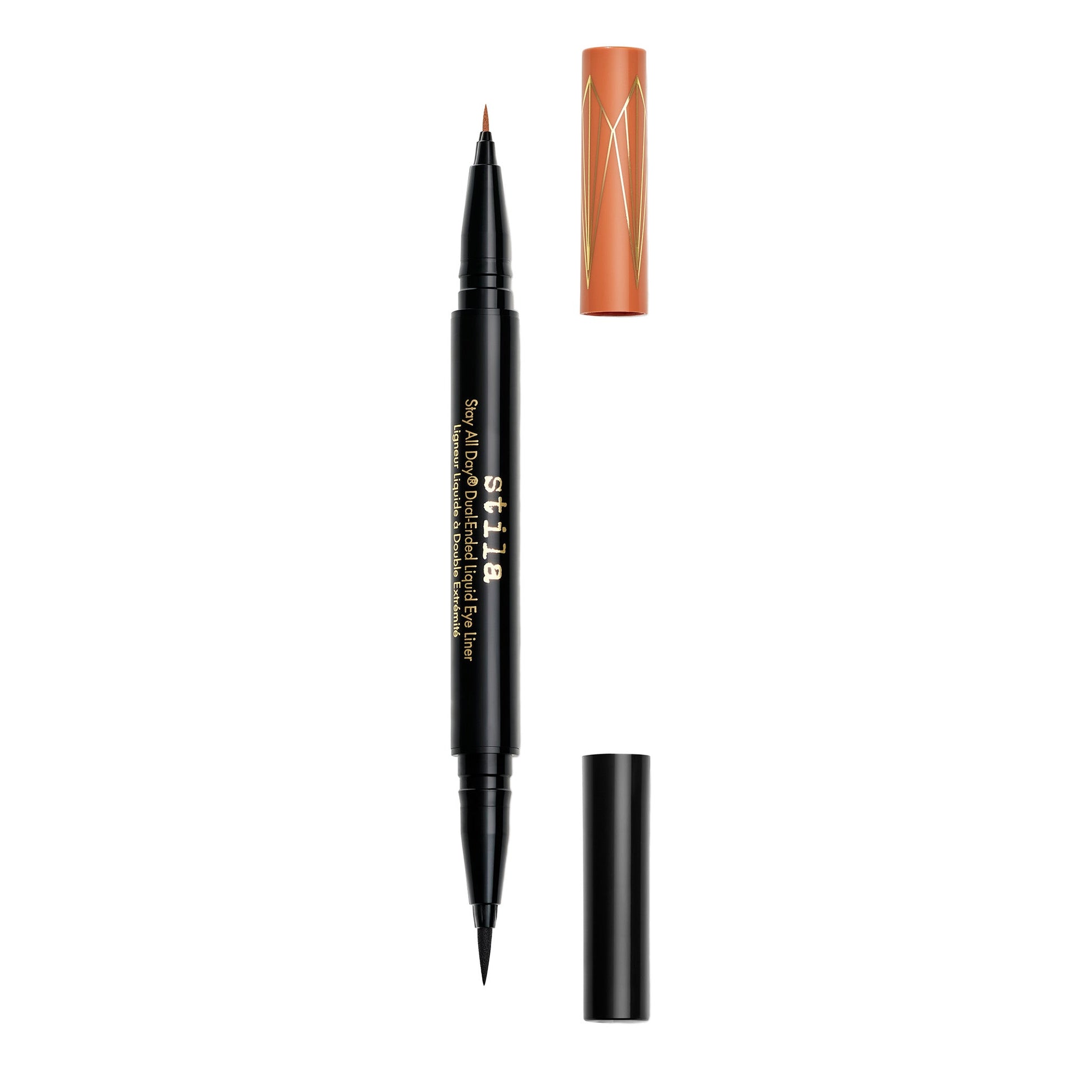 Stay All Day® Dual-Ended Waterproof Liquid Eye Liner: Shimmer Micro Tip - Mai Tai/Intense Black - Stila Cosmetics UK