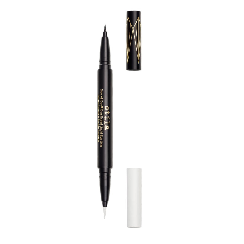 Stay All Day® Dual-Ended Waterproof Liquid Eye Liner: Two Colours - Intense Black/Snow - Stila Cosmetics UK