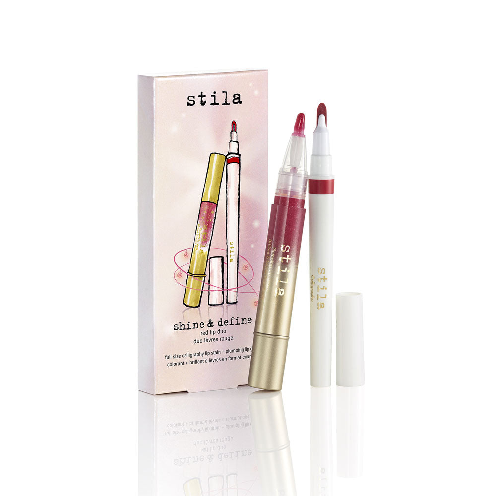 Shine & Define Red Lip Duo Set (£43 Value)